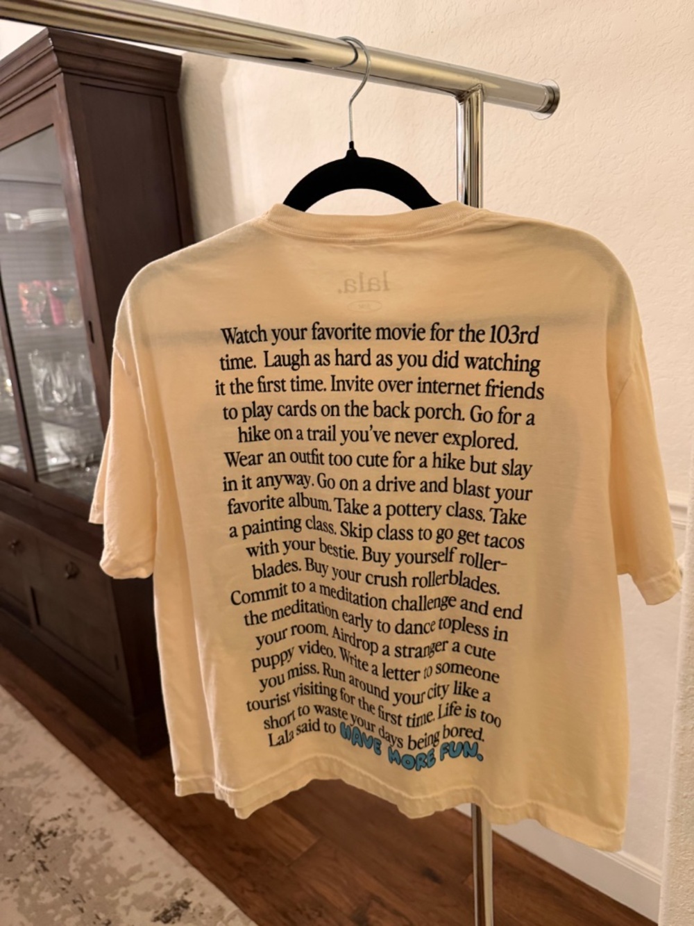 Lala "Have More Fun" Cropped T-shirt (Small) - Picture 3 of 3